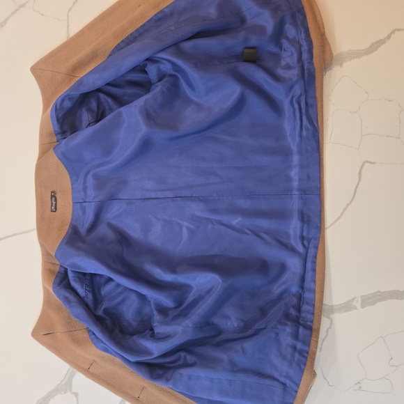 J. Mclauglin Womens Wool Cashmere Button Down Blazer Jacket Tan Brown Size 8 - Picture 10 of 12